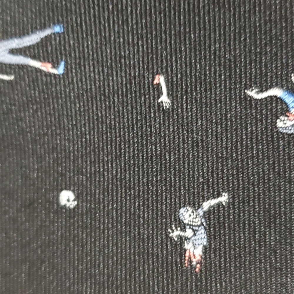 The Tie Bar Zombie Print Silk Tie